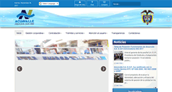 Desktop Screenshot of acuavalle.gov.co